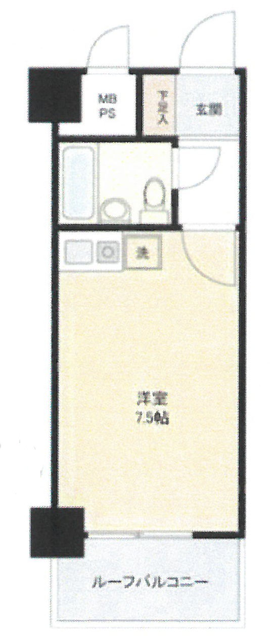 八王子駅 徒歩9分 構造:鉄骨鉄筋コンクリート造専有面積:18.42平米 ( 5.57坪 )