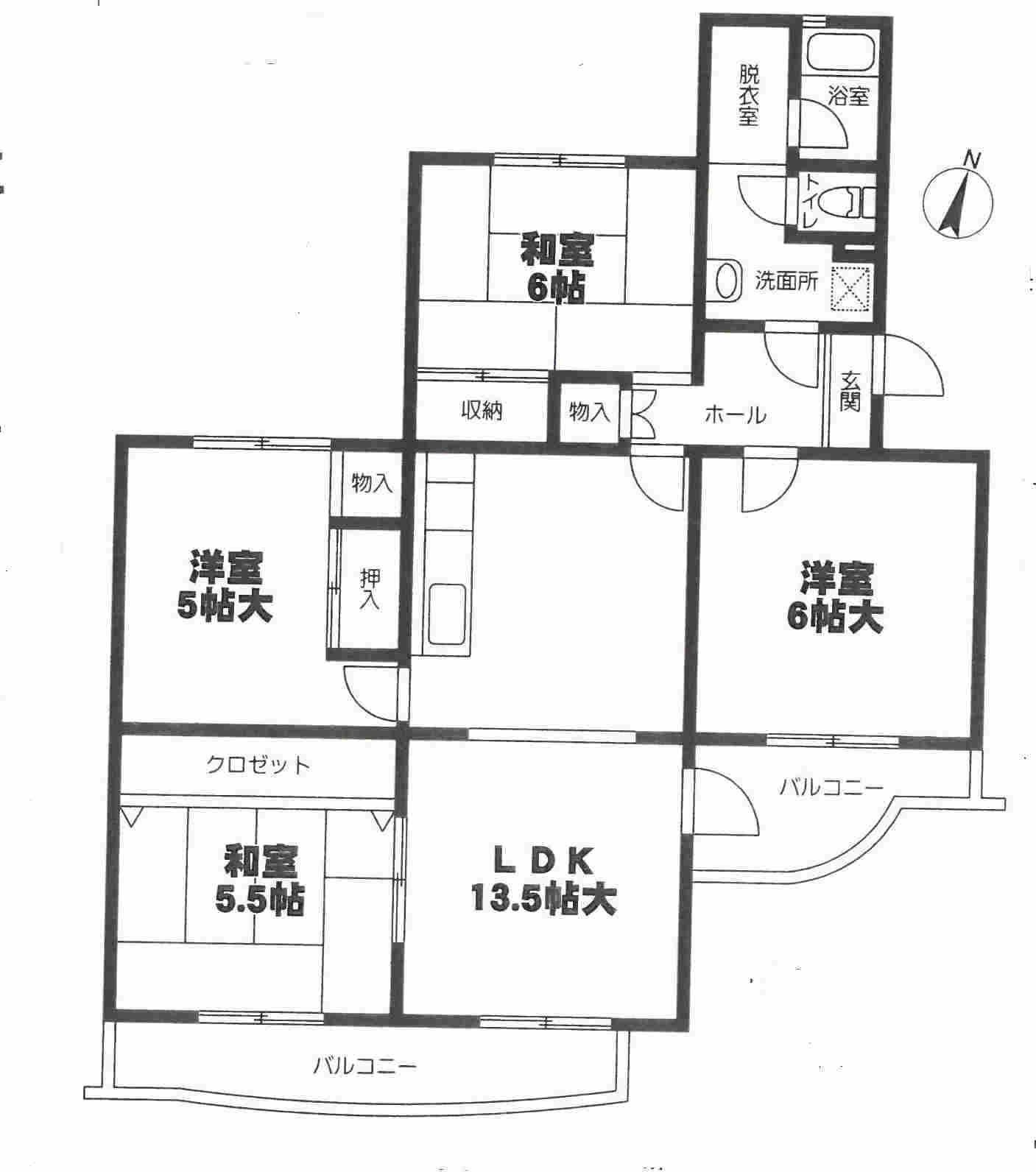めじろ台駅 バス8分構造:鉄筋コンクリート造専有面積:98.15平米 ( 29.69坪 )