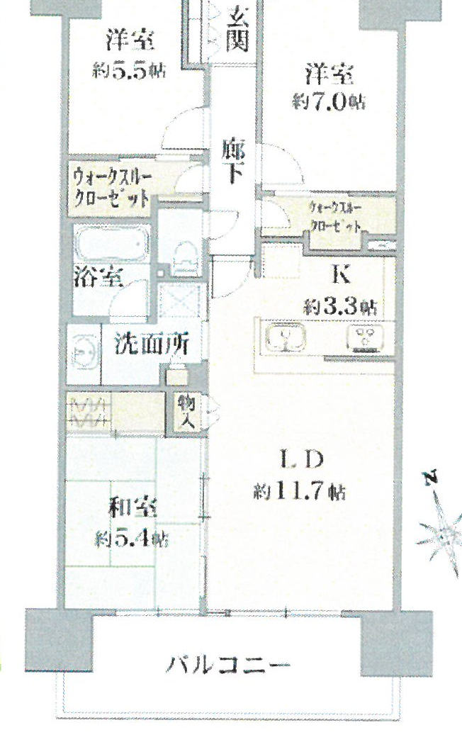 八王子駅 徒歩10分 構造:鉄筋コンクリート造専有面積:75.28平米 ( 22.77坪 )