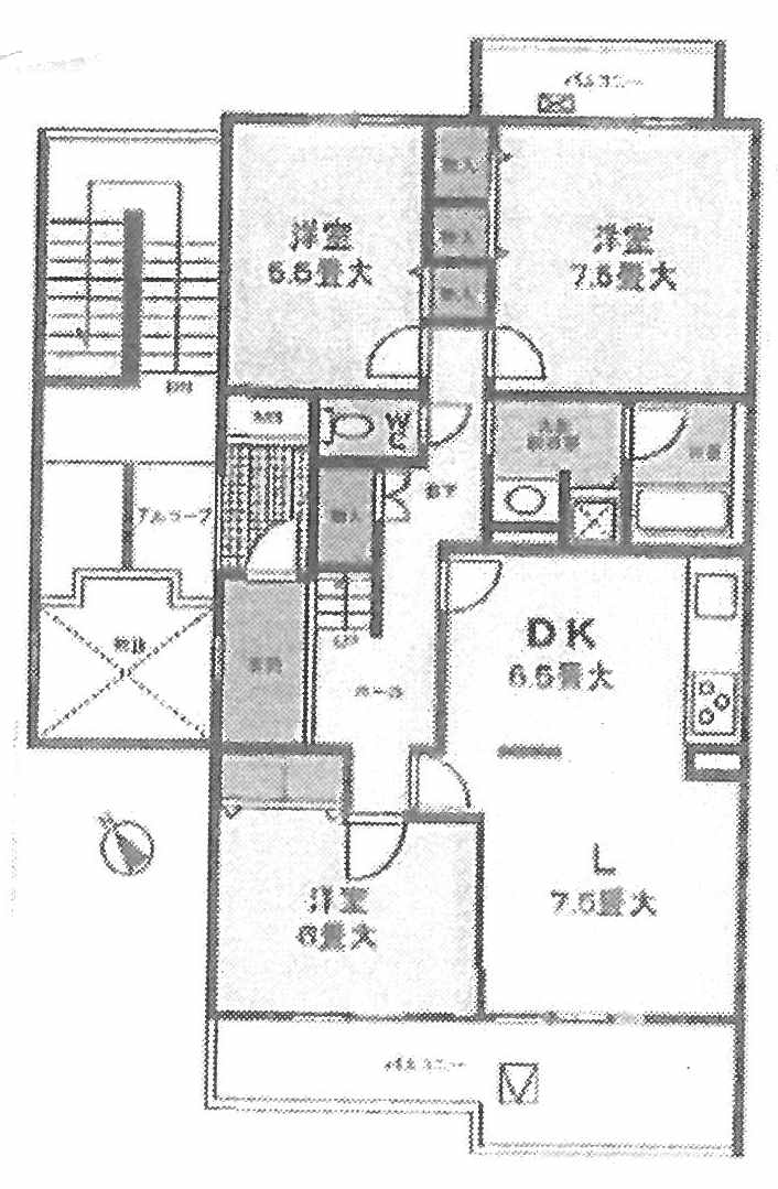 京王堀の内 徒歩7分 構造:鉄筋コンクリート造専有面積:111.59平米 ( 33.75坪 )