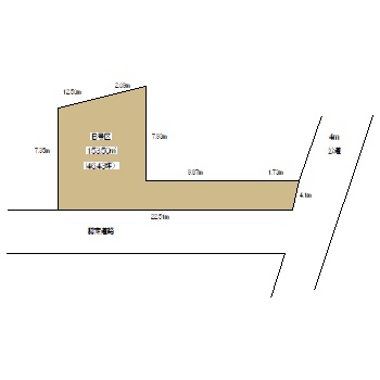 北八王子駅 徒歩19分 土地面積:153.5平米 ( 46.43坪 )