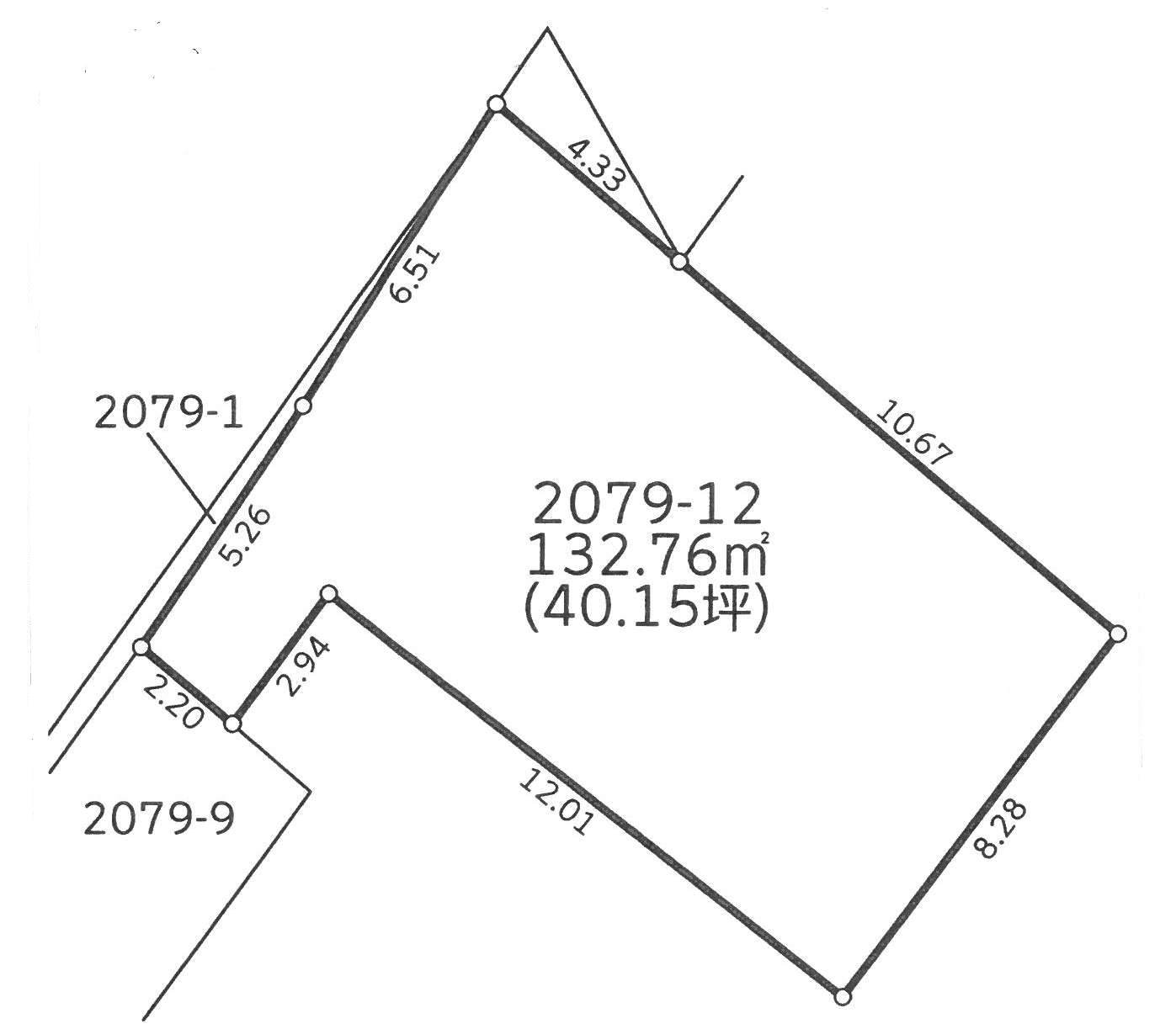 北八王子駅 徒歩7分 土地面積:132.76平米 ( 40.15坪 )